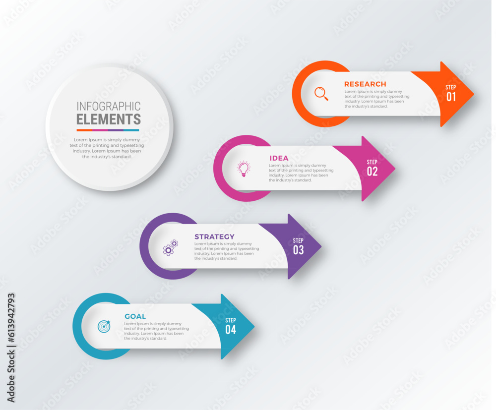 Business infographic template design icons 4 options or steps
Business infographic template design icons 4 options or steps