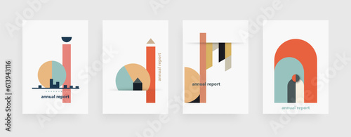 Brochure template layout, cover design annual report, flyer for PR, business, technology. Abstract creative design.