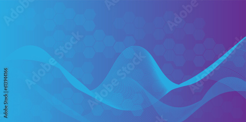 HUD Hexagon nad curve line futuristic background vector for technology and finance concept and education for future