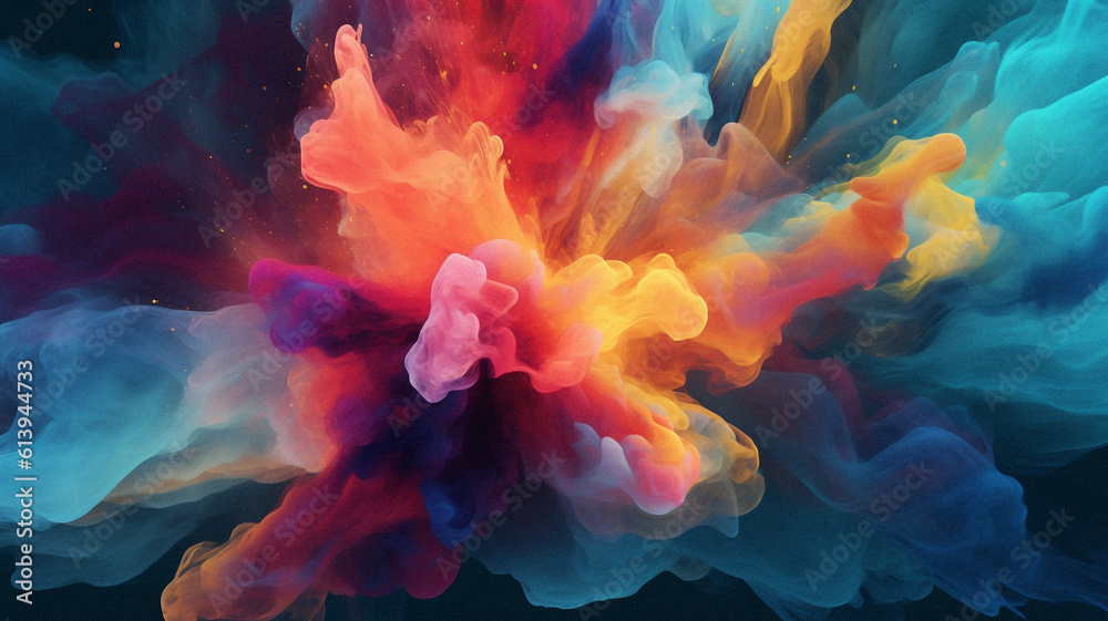 Colourful and simple web background, created with generative AI technology Colourful and simple web background, created with generative AI technology