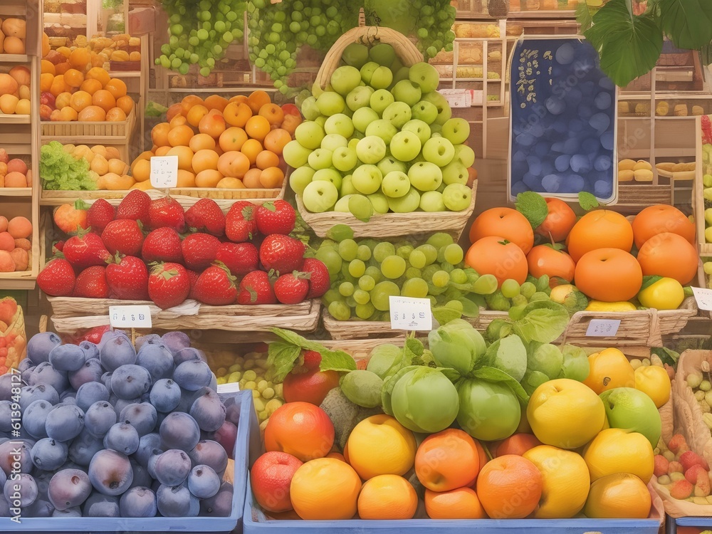 fruit and vegetables generated by Ai
