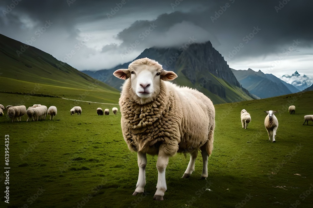 sheep in the mountains sheep in the mountains