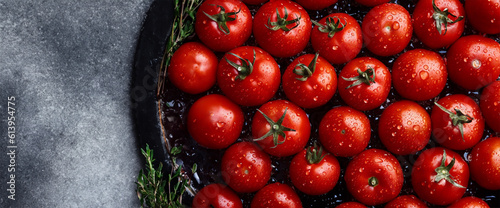 Jitomate rojo fresco, alimento orgánico, agricultura, alimentación y nutrición