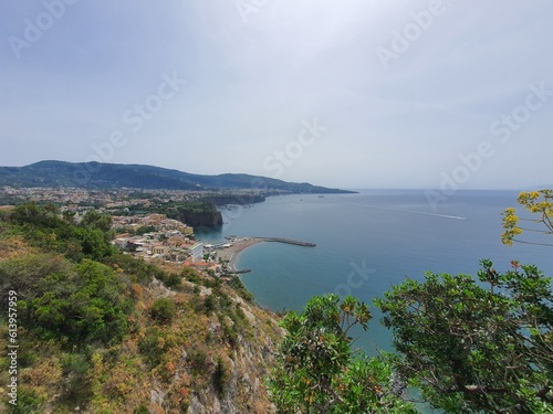 Bay and Sea at Sorrento in the Gulf of Naples, Italy