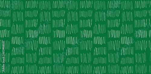 Minimalist line art pattern. Modern green and white vector template for design. 