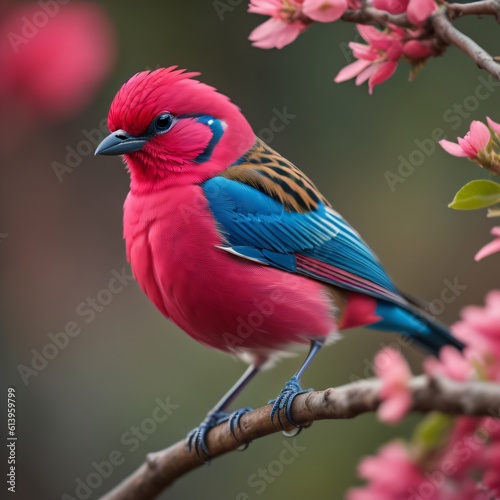Pink cardinal bird © Surajit