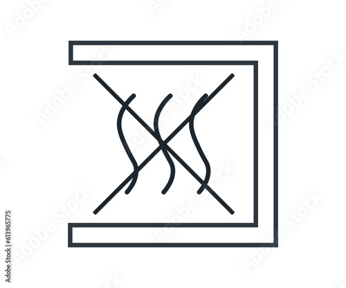 Non Pyrogenic Fluid Path Symbol. 