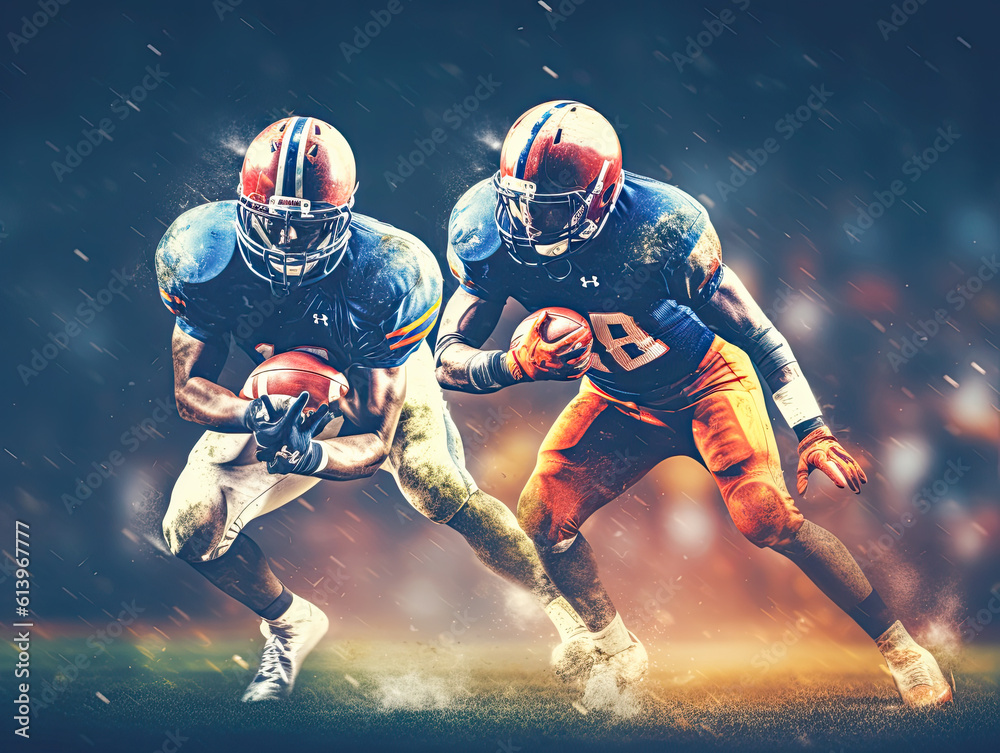 Immerse yourself in the world of American football with a post-produced ...