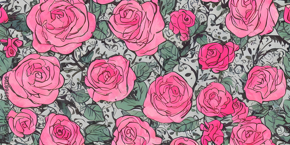 seamless flower design with digital texture seamless flower design with digital texture