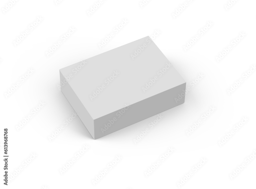 Board Game Packaging Blank Isolated 3D Rendering Board Game Packaging Blank Isolated 3D Rendering