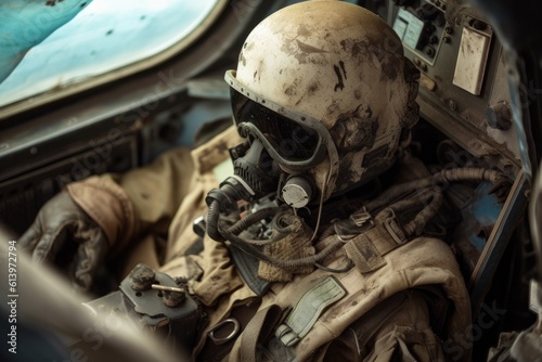 dirty old battle tank pilot