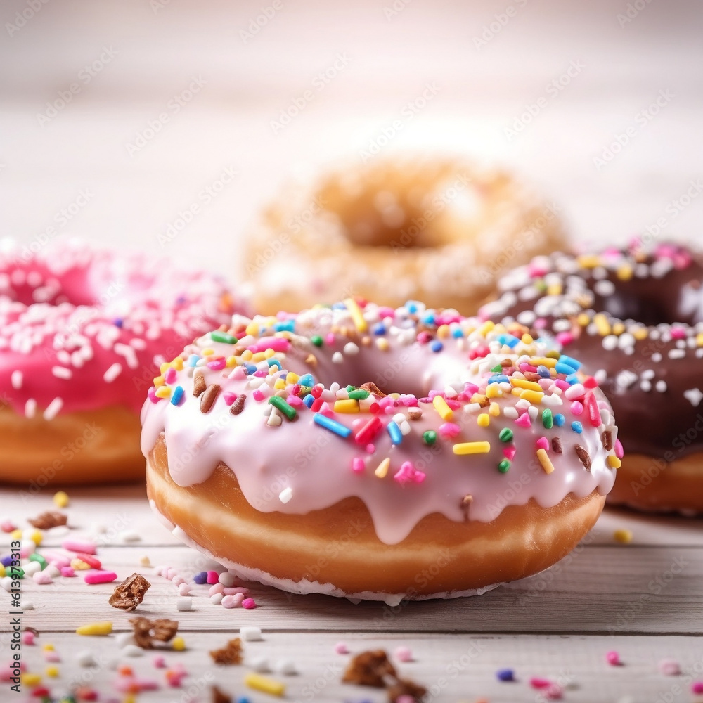donut with sprinkles donut with sprinkles