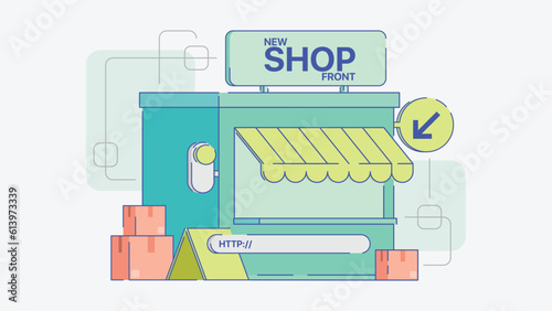 Online shop illustration, Online shop elements, Online shopping, drop shopping, illustration, vector, Shopping spree, Pastel color, pastel, light colors, pastels couleur, shopping, shop, online, web 