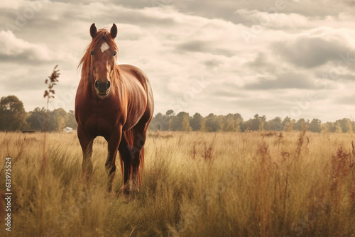 Horse in the field © Laura
