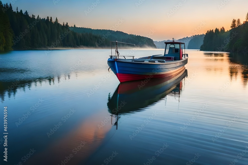 boats on the lake