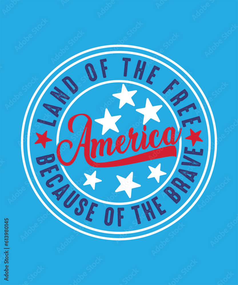 Land Of The Free Because Of The Brave, 4th of July, July 4th, Fourth of July, America, USA, USA Flag, Independence Day T-Shirt, Patriotic, Freedom Shirt, Memorial Day 