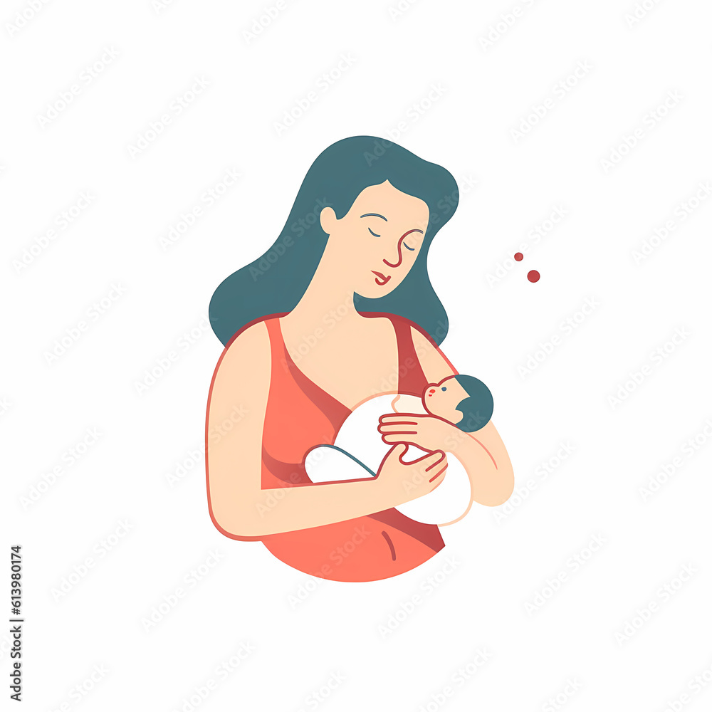 Feliz Dia da Amamentação (leite marterno, colostro) - A Magia do Vínculo Materno - Ícone com fundo transparente - IA Generativa Feliz Dia da Amamentação (leite marterno, colostro) - A Magia do Vínculo Materno - Ícone com fundo transparente - IA Generativa