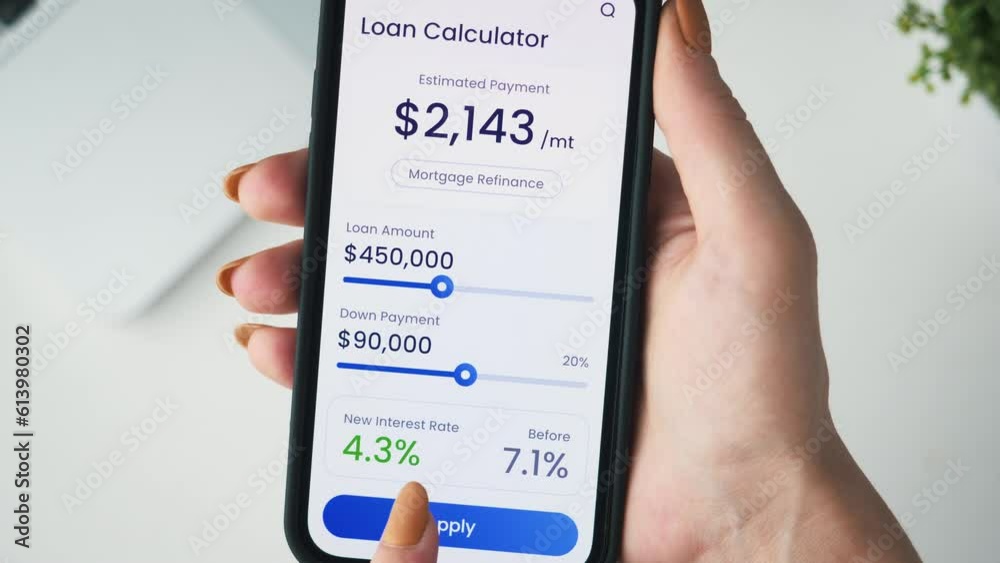 A loan application for mortgage refinancing gets approved.