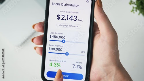 A loan application for mortgage refinancing gets approved.