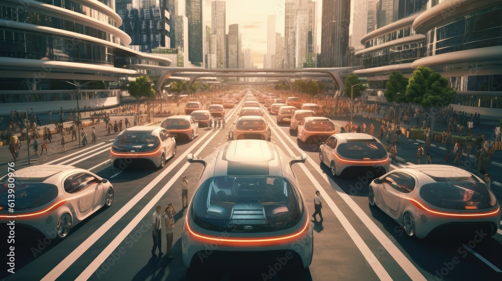 Self driving vehicles seamlessly navigate crowded city streets, reducing traffic congestion and minimizing accidents. Generative AI