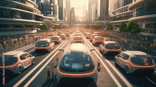 Self driving vehicles seamlessly navigate crowded city streets  reducing traffic congestion and minimizing accidents. Generative AI