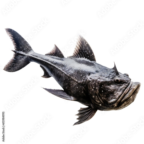 Giant devil catfish isolated. Generative ai art photo