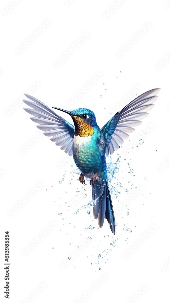 hummingbird in flight - generative AI