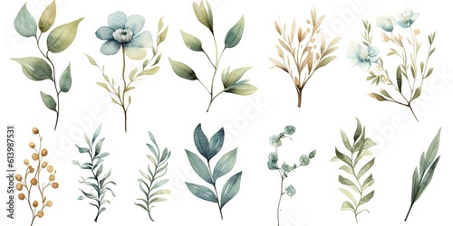 watercolor_eucalyptus_set