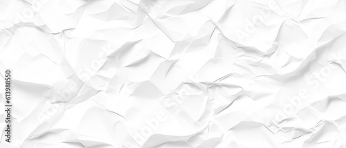 Fotografie, Obraz white crumpled paper background texture pattern overlay