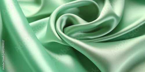 blue green colored bright fabric like satin as background 