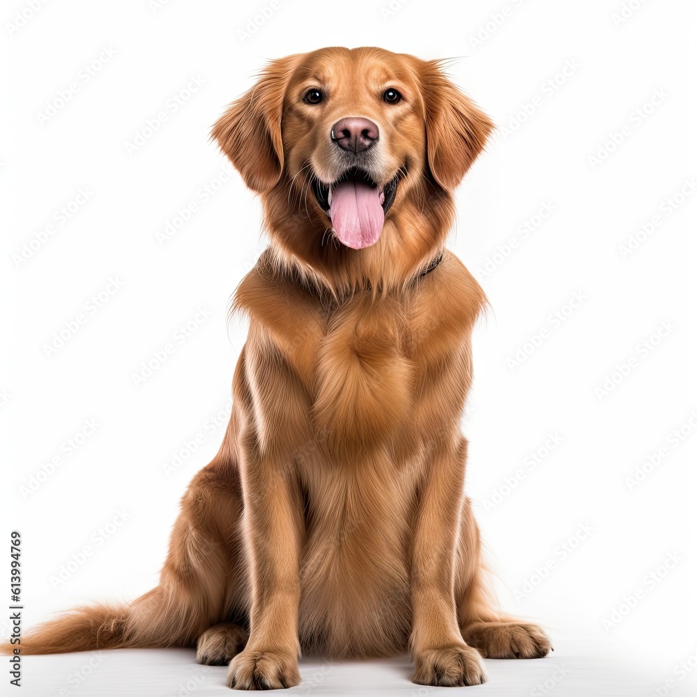 _white_background_with_a_golden_retriever_sitting