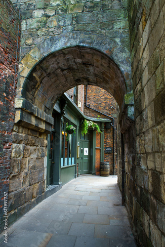 Roman architecture still stands in York, UK © Mike
