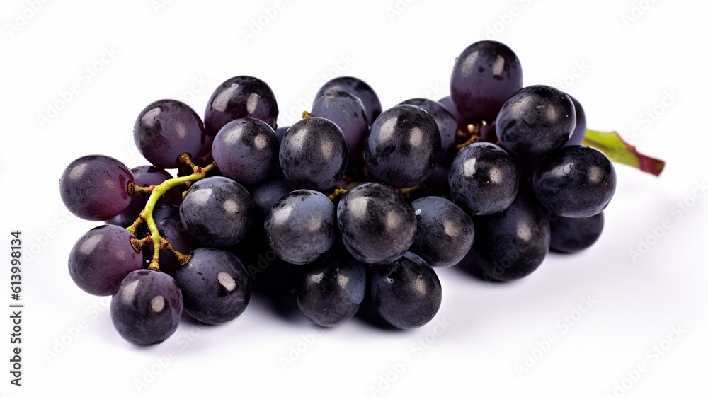 dark blue grape with leaves isolated on white background black grape with leaves on white background dark blue grape with leaves isolated on white background black grape with leaves on white background