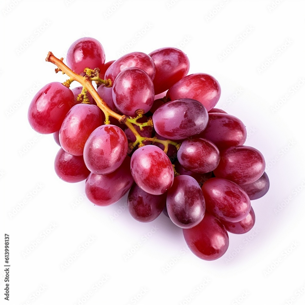 Red grape with leaves isolated on white background black grape with leaves on white background Red grape with leaves isolated on white background black grape with leaves on white background