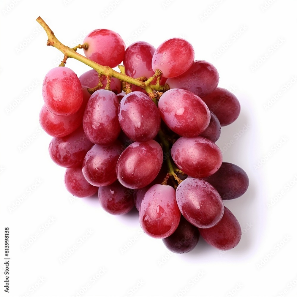 Red grape with leaves isolated on white background black grape with leaves on white background Red grape with leaves isolated on white background black grape with leaves on white background