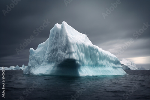  Beautiful iceberg in the sea. 