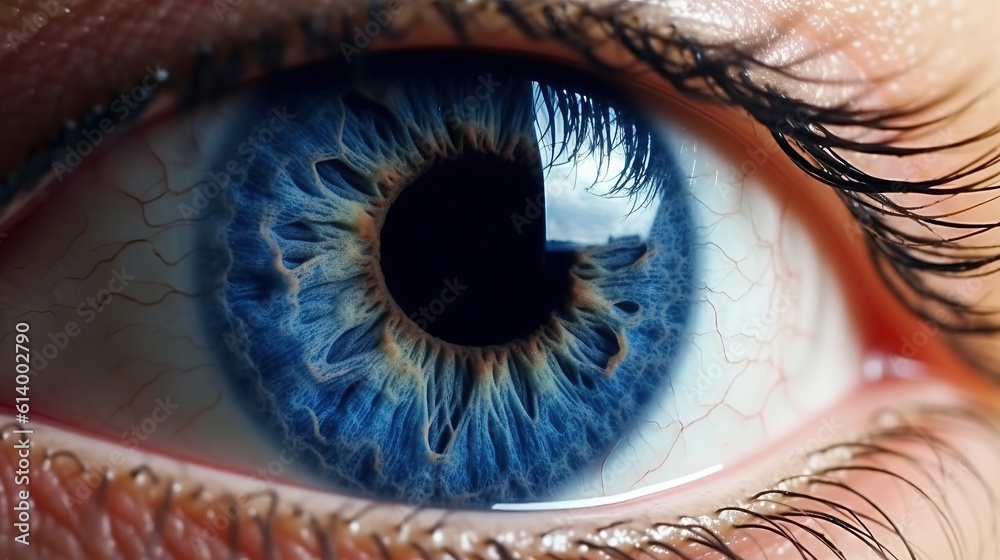 Eyes close up Generative AI