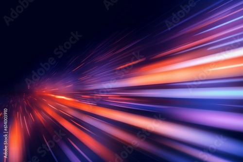 Blurred Light Trails and Dazzling Color Streaks Merge in Captivating Harmony background. AI generated, human enhanced