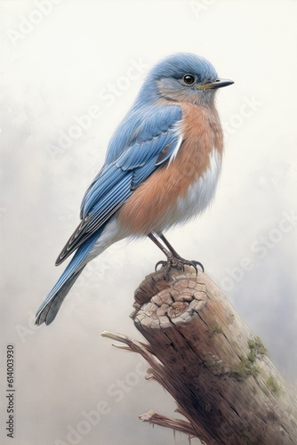Lilac breasted roller. AI generated art illustration. © Дима Пучков