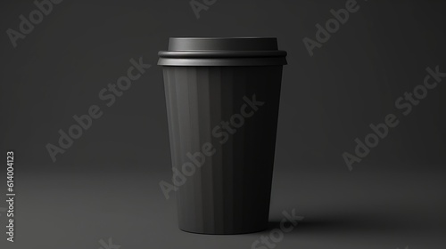black mug mockup Generative AI