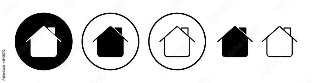 Home icon vector. House vector icon Home icon vector. House vector icon