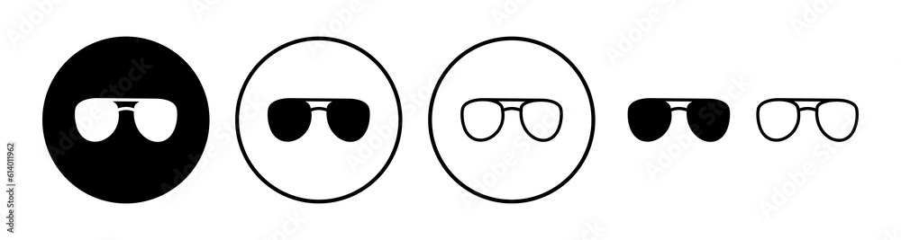 Glasses icon vector. eye glasses icon. sunglasses Glasses icon vector. eye glasses icon. sunglasses