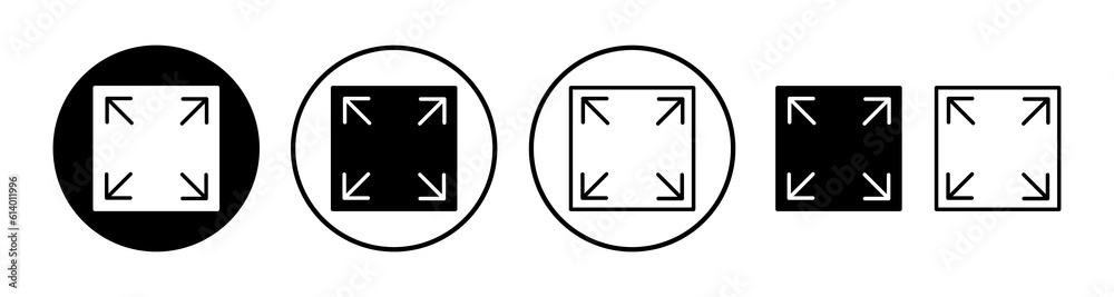 Fullscreen icon vector. expand fullscreen icon Fullscreen icon vector. expand fullscreen icon