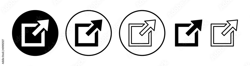 External link icon vector. hyperlink chain symbol. download, share, External link icon vector. hyperlink chain symbol. download, share,