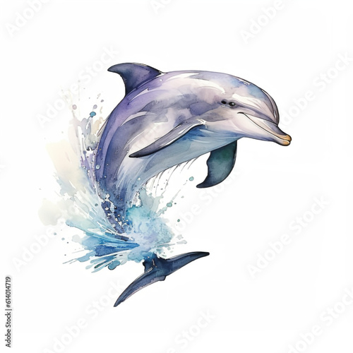 design image dolphin in the sea