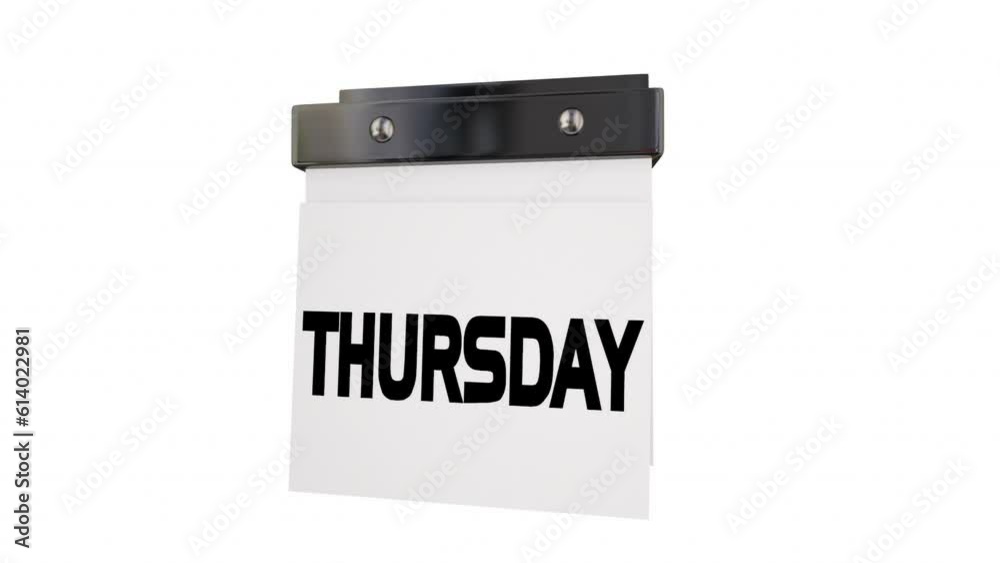 Winning Week Calendar Pages Best Period Great Results 3d Animation
