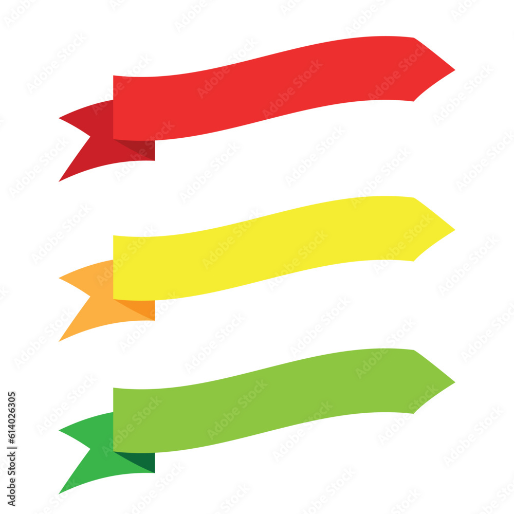 set of ribbons vector design