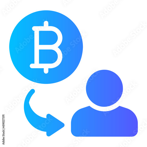 cryptocurrency gradient icon