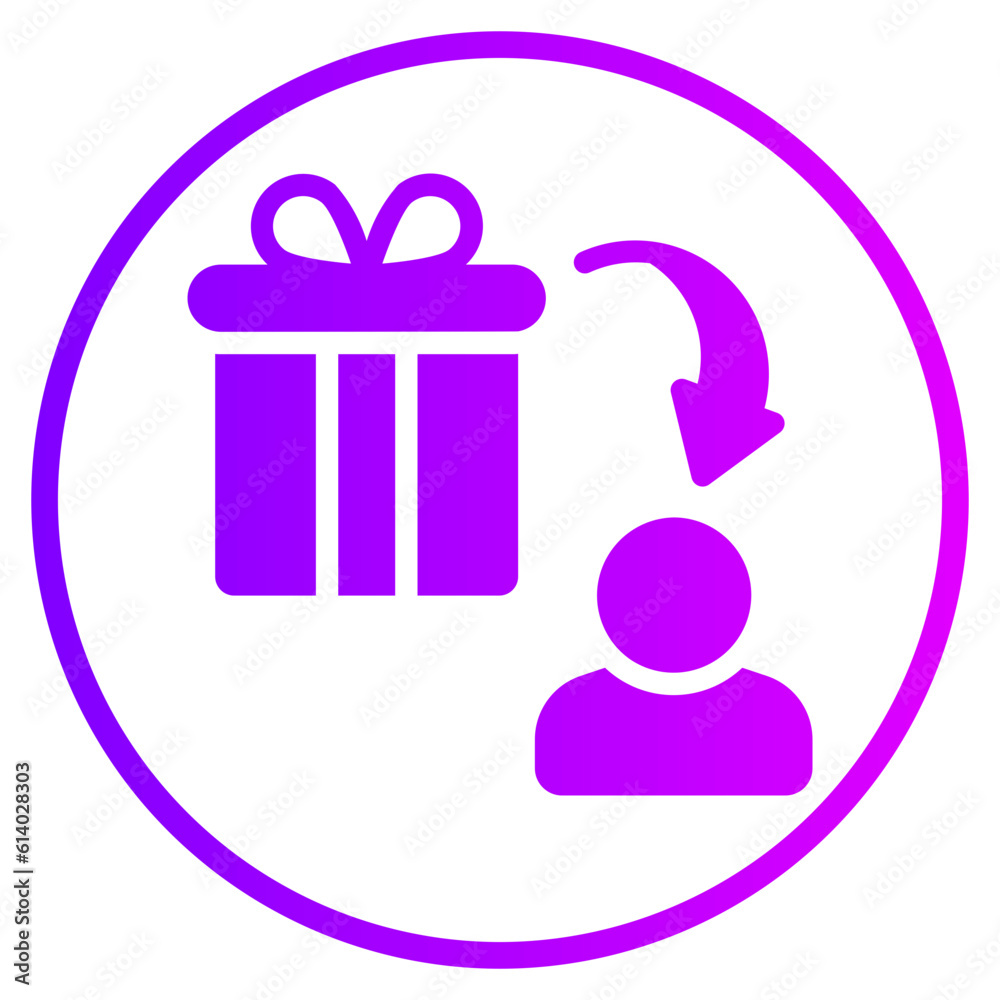 gift gradient icon gift gradient icon