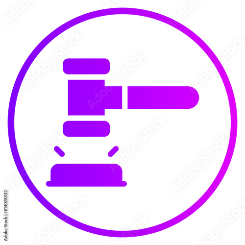 judgement gradient icon